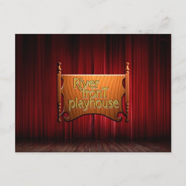 extravagante Logo-Postkarte Feiertagspostkarte (Vorderseite)