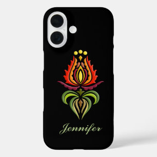 Extravagante Mantle Stickerei - Ungarische Volksku iPhone 16 Hülle