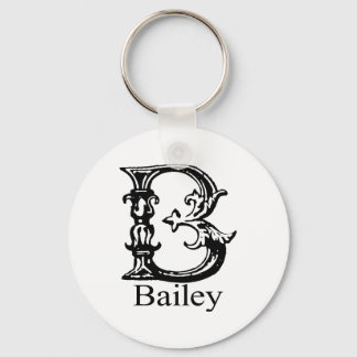 Extravagante Monogramm: Bailey Schlüsselanhänger