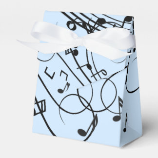 Extravagante Musiknoten Blau Geschenkschachtel