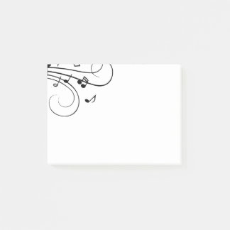 Extravagante Musiknoten Post-it Klebezettel