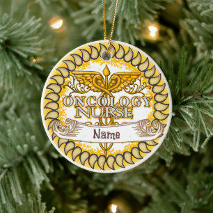 Extravagante Onkologie Nurse-Ornament Keramik Ornament