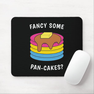 Extravagante Pan-cakes Funny LGBTQ Pansexual Pride Mousepad