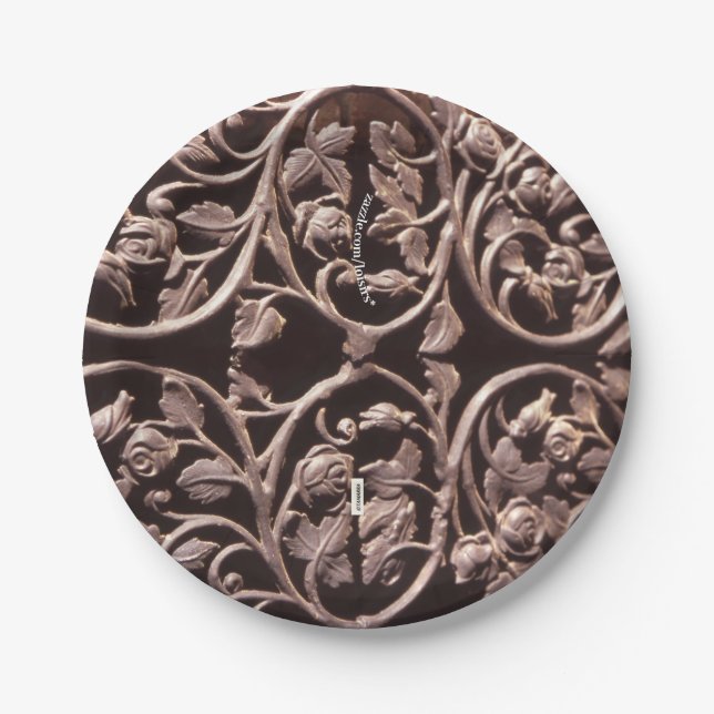 Extravagante Papierplatte Pappteller (Vorderseite)