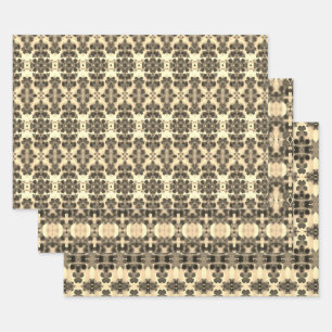 Extravagante Papierzieherblätter Geschenkpapier Set