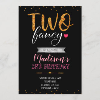 Extravagante Party Einladung des Geburtstages zwei