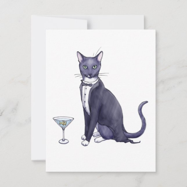 Extravagante Party-Katzen-Einladung Einladung (Vorderseite)