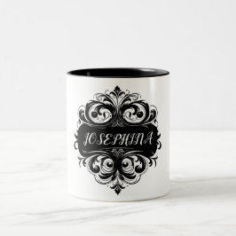 Extravagante personalisierte Umarmung Zweifarbige Tasse