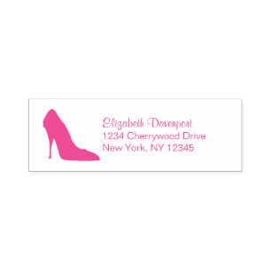 Extravagante Pink Stiletto High Heel Shoel Permastempel
