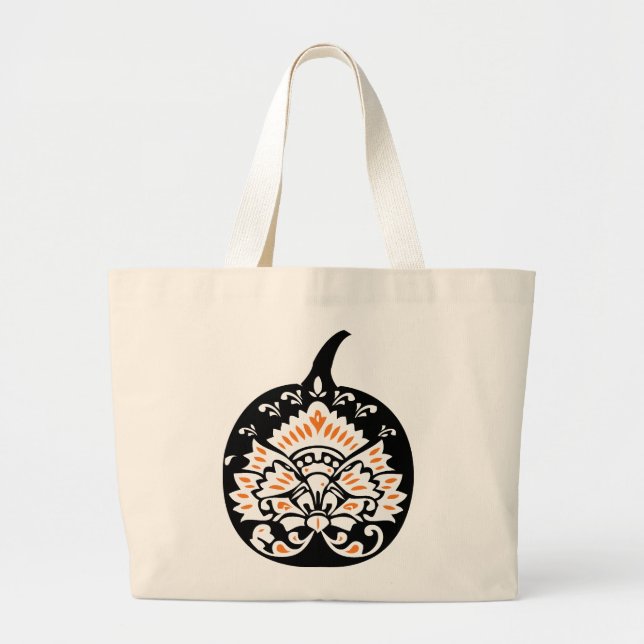 Extravagante Pumpkin-Tasche Jumbo Stoffbeutel (Vorne)