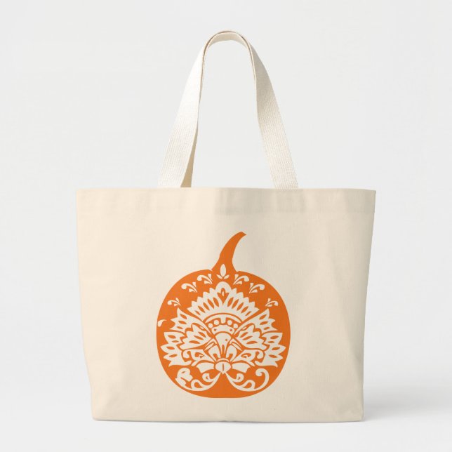 Extravagante Pumpkin-Tasche Jumbo Stoffbeutel (Vorne)