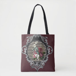 Extravagante Rahmen Weißes Kaninchen Tasche