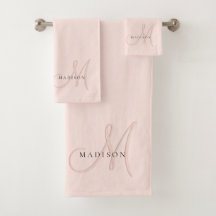 Extravagante Rosa-Monogramm-Schrift