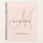 Extravagante Rosa-Monogramm-Schrift Planer<br><div class="desc">Elegantes, extravagantes Monogramm-Skript</div>