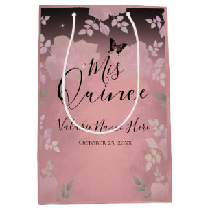 Extravagante Rose Quinceanera Pink Mittlere Gesche Geschenktüte