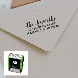 Extravagante Rücksendeadresse Permastempel