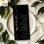 Extravagante Script 4x9 Wedding Menu Card für Plat Menükarte<br><div class="desc">Eine schicke Kalligraphy Wedding Menu Card. I do offer a free customisation service,  if you have any anfragen or special requests,  please feel free to contact me.</div>