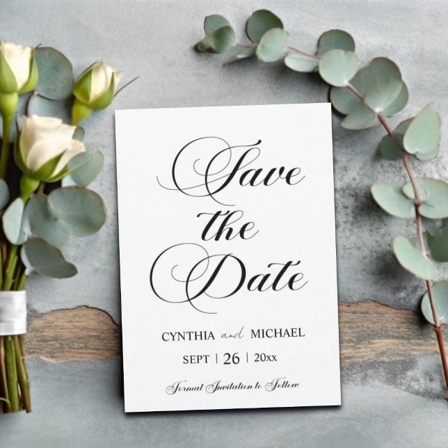 Extravagante Script-Ankündigung Datum freihalten Save The Date (Von Creator hochgeladen)