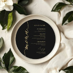 Extravagante Script Round Wedding Menu Card für Pl Menükarte<br><div class="desc">Eine schlichte kalligraphische Hochzeitskarte mit dem Namen des Gastes. BITTE BEACHTEN SIE: Passen Sie diese Vorlage einzeln an (indem Sie den Namen des Gastes hinzufügen), und fügen Sie jede Menükarte einzeln in Ihren Warenkorb ein. ANKUNFT: Wenn Sie eine Anpassung des Designs benötigen, kontaktieren Sie mich bitte per Chat; wenn Sie...</div>