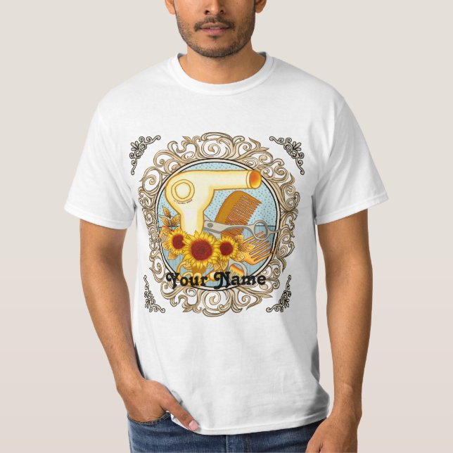Extravagante Sonnenblumen Schönheitssalon T - Shir T-Shirt (Vorderseite)