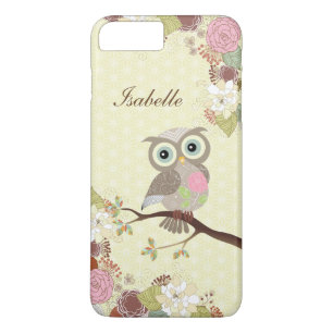 Extravagante spannende Haupteule in Blumen iPhone Case-Mate iPhone Hülle