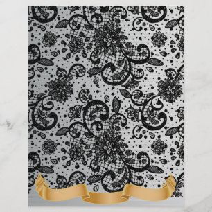 Extravagante Spitze und Rollen 8,5" x 11" Papier