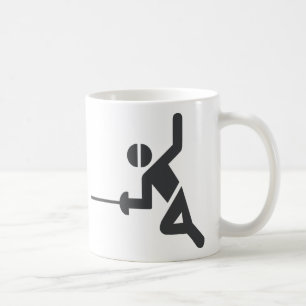 Extravagante Tasse mit dem Zaun des Symbols