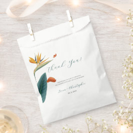 Extravagante Tropenhochzeit Geschenktütchen