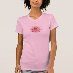 Extravagante Valentine-Behälter-Spitze T-Shirt