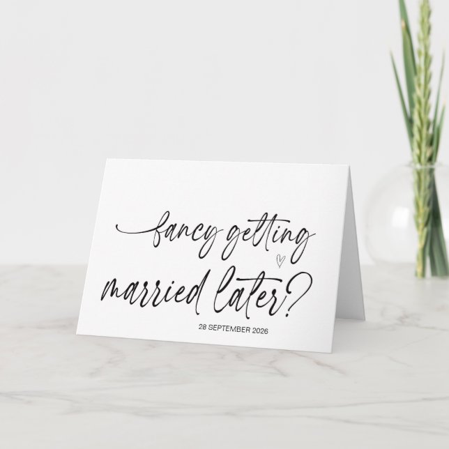 Extravagante Verheiratung nach Hochzeit Karte (Vorderseite)