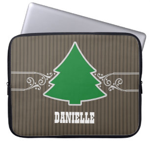 Extravagante Weihnachtsbaum-Wirbel Laptop-Sieb Laptopschutzhülle