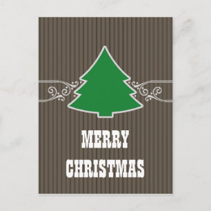 Extravagante Weihnachtsbaum-Wirbel Postkarte