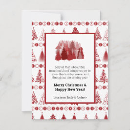 Extravagante Weihnachtsbaumkarte Feiertagskarte