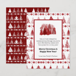 Extravagante Weihnachtsbaumkarte Feiertagskarte