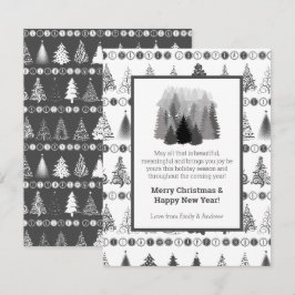 Extravagante Weihnachtsbaumkarte Feiertagskarte