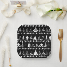 Extravagante Weihnachtsbaumplatte Pappteller