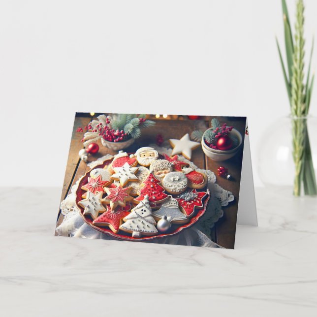 Extravagante Weihnachtszucker Feiertagskarte (Vorderseite)