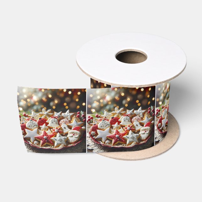 Extravagante Weihnachtszucker Satinband (Spule)