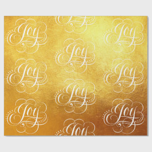 Extravagante Wirble Joy-Gold-Foil-Briefe Kalligraf Geschenkpapier