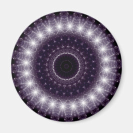 Extravagante, zarte Schwarz-Weiß-Rundstrecke Magnet