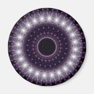 Extravagante, zarte Schwarz-Weiß-Rundstrecke Magnet
