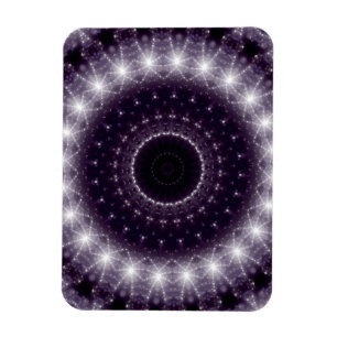 Extravagante, zarte Schwarz-Weiß-Rundstrecke Magnet