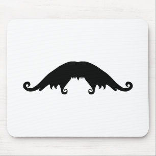 Extravaganter Black Mustache Mouse Pad Mousepad