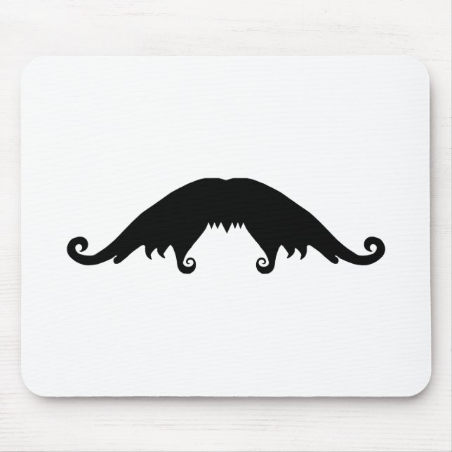 Extravaganter Black Mustache Mouse Pad Mousepad (Vorne)