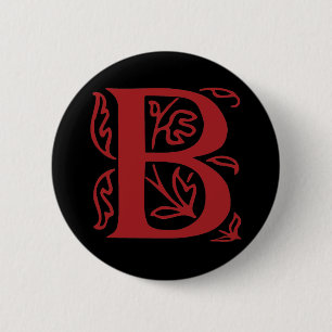 Extravaganter Buchstabe B Button