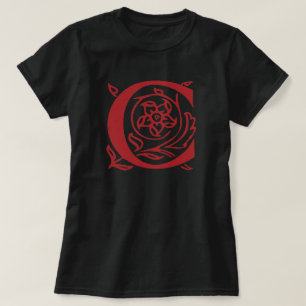 Extravaganter Buchstabe C T-Shirt