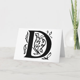 Extravaganter Buchstabe D