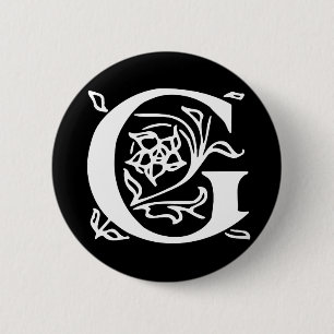 Extravaganter Buchstabe G Button