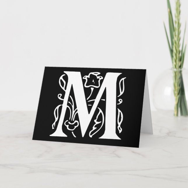 Extravaganter Buchstabe M (Vorderseite)
