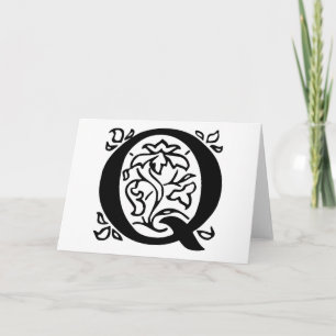 Extravaganter Buchstabe Q